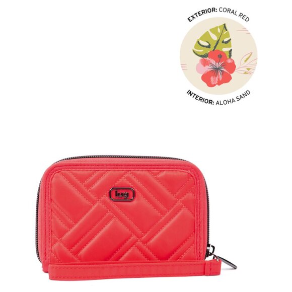 Brand New Lug Legacy Collection Rodeo RFID Wallet in Coral Red - Picture 1 of 4